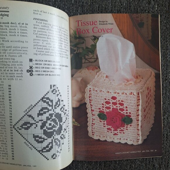 Annies‎ Crochet Newsletter 1991 Afghan Needle Work No 48 Crafts Goose Lace Doily - Picture 3 of 10